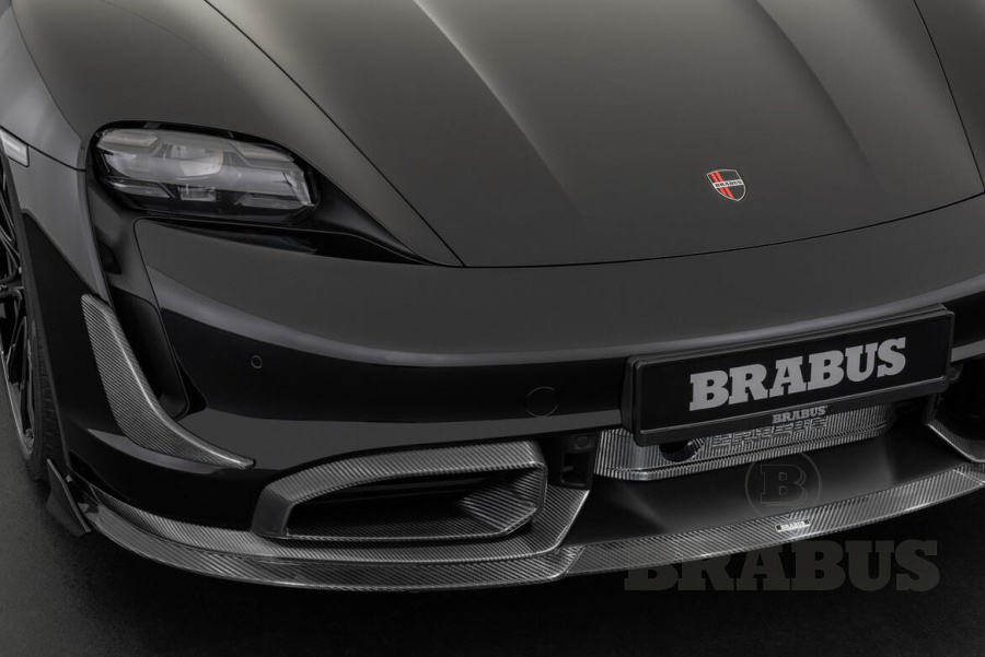 Накладки на передний бампер. Карбон (матовый)