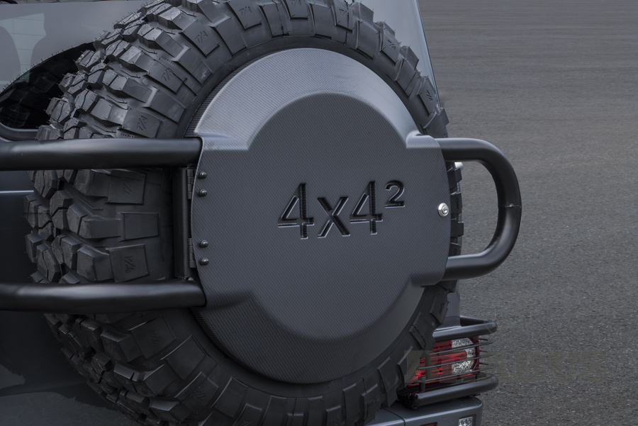 Чехол запасного колеса. Карбон (матовый)