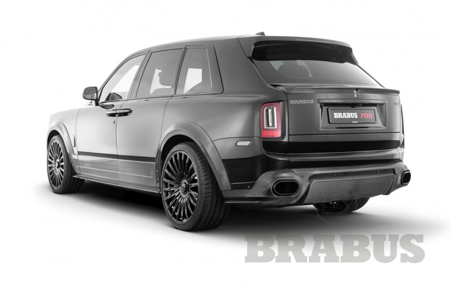 Комплект BRABUS Widestar карбон матовый\черные выхлопные трубы