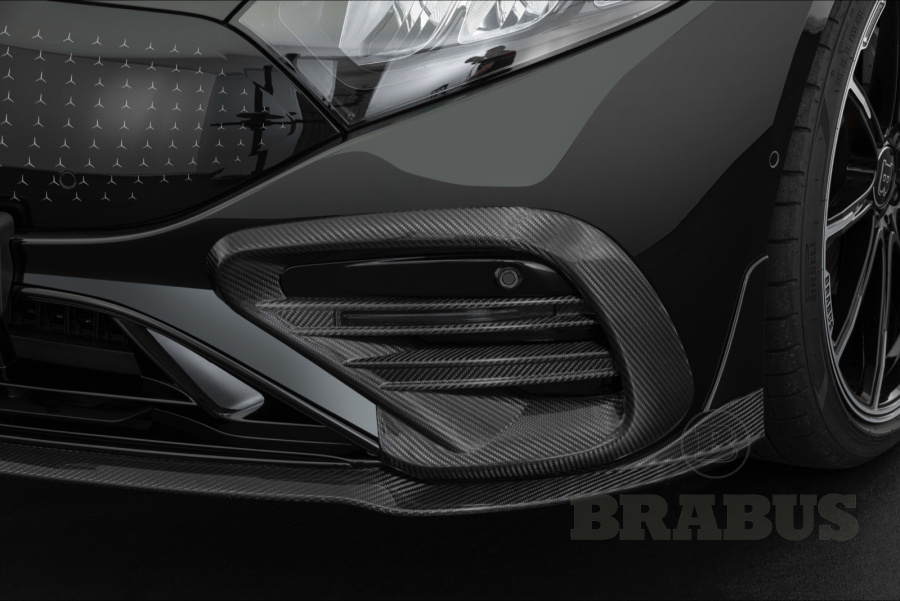 Вставки в передний бампер. Карбон (глянцевый)