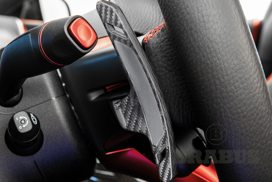 Рулевые лепестки с логотипом BRABUS (карбон)