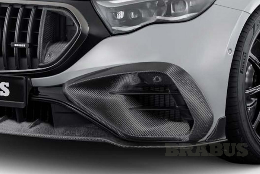 Вставки в передний бампер карбон (глянцевый)