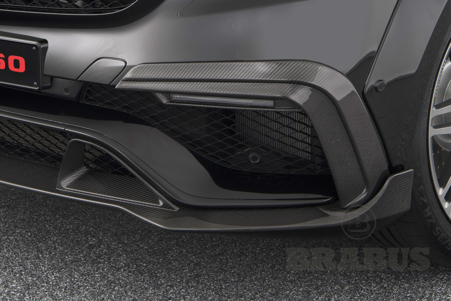 Вставки в передний бампер. Карбон (глянцевый)