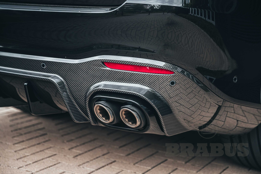 Диффузор заднего бампера. Карбон (глянцевый)