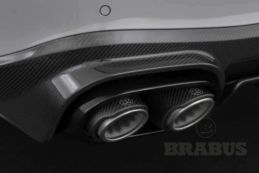 Задний диффузор карбон (матовый)