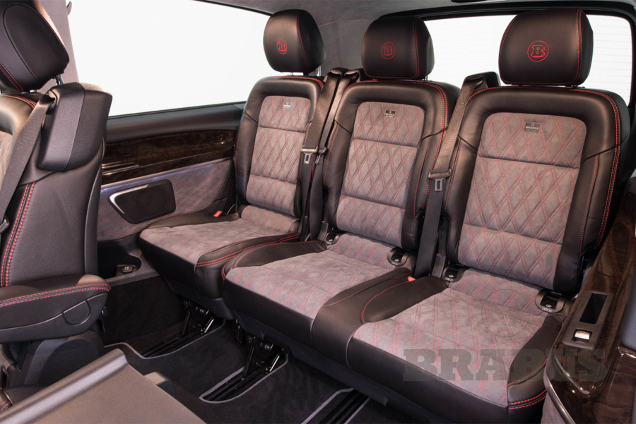 Отделка салона кожей/ алькантарой BRABUS