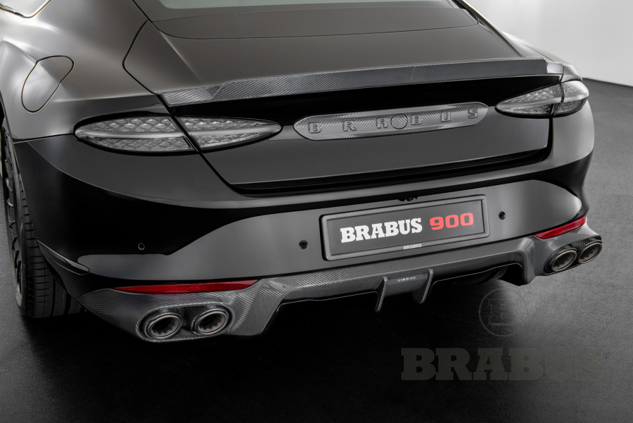 Задний диффузор карбон (глянцевый)