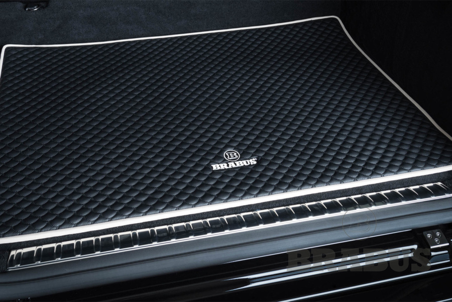 Кожаный ковер в багажник, стеганый