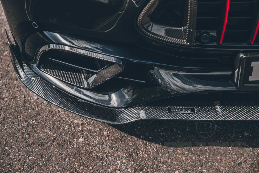 Спойлер переднего бампер. Карбон (матовый)