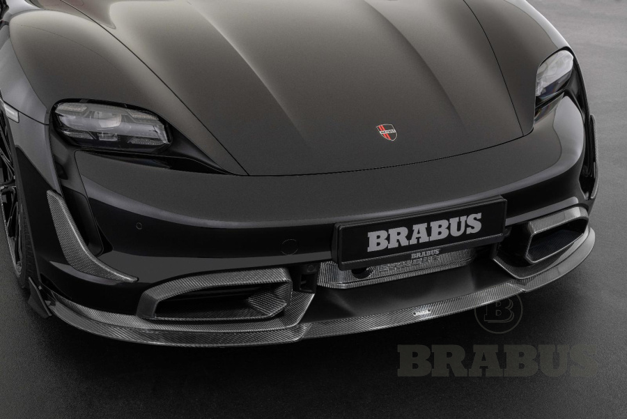 Вставки в передний бампер. Карбон (глянцевый)