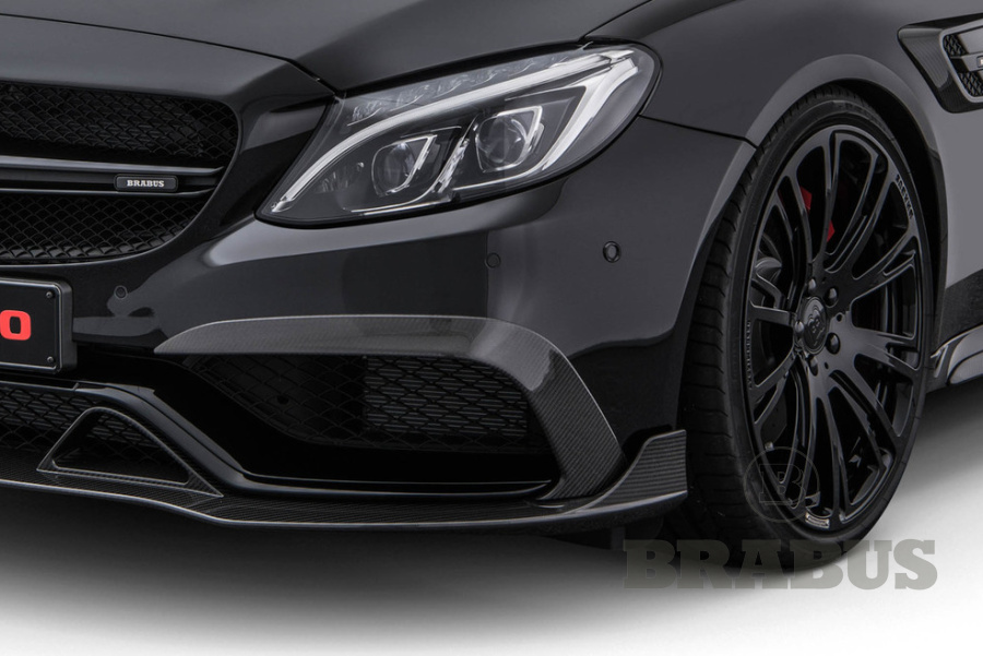 Дополнительные части переднего бампера. Карбон (глянцевый)