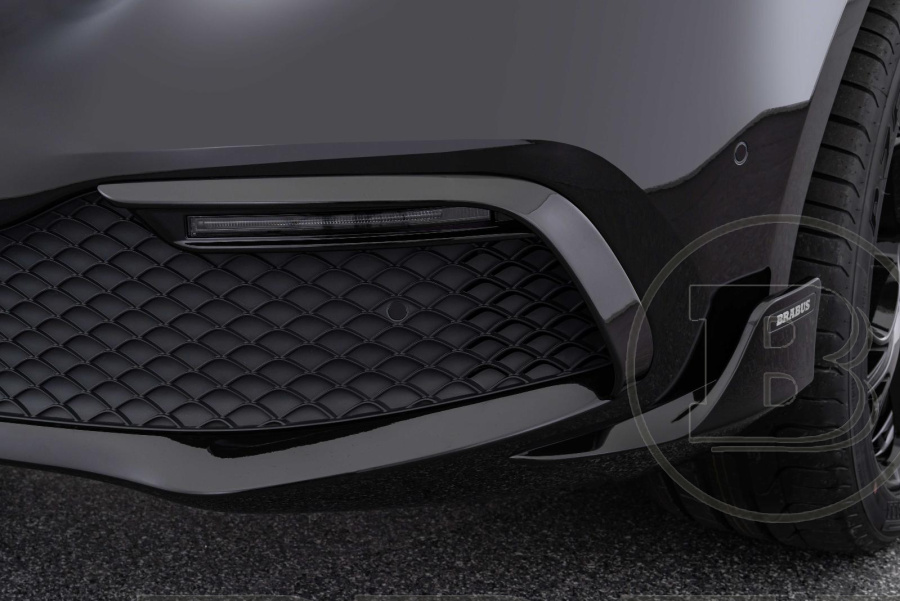 Накладки на передний бампер со светодиодными фонарями