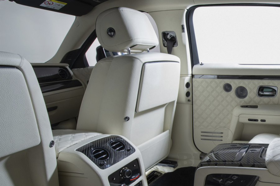 Кожаная отделка задней части передних сидений