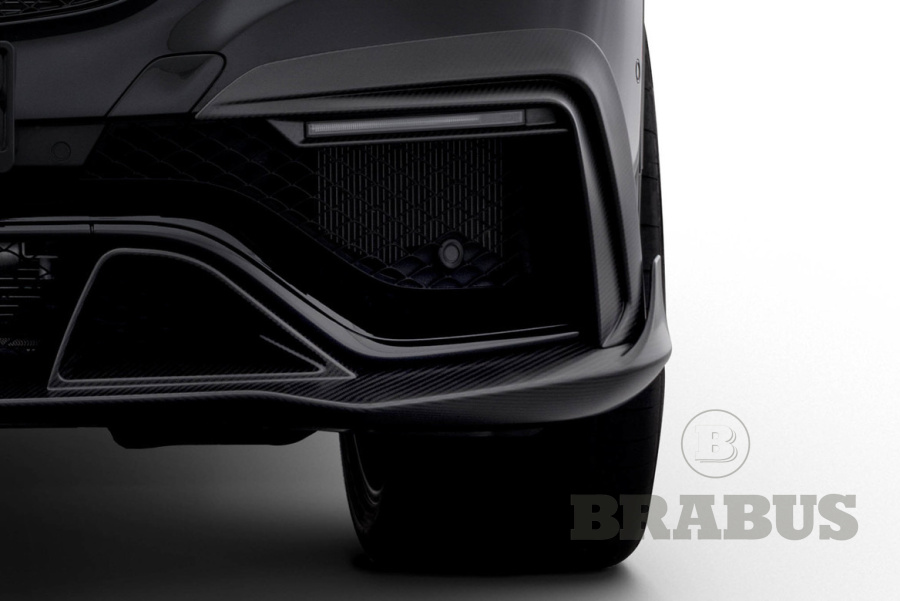 Дополнительные части переднего бампера. Карбон (глянцевый)