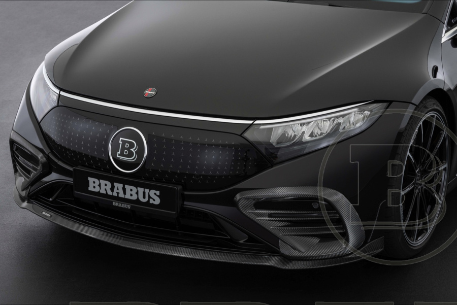 Спойлер на передний бампер. Карбон (матовый)