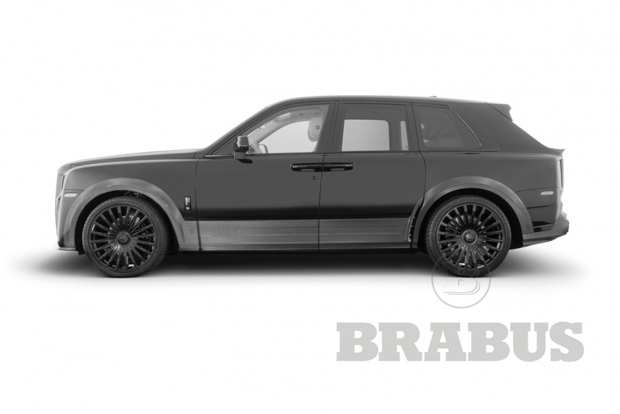Комплект BRABUS Widestar карбон матовый\черные выхлопные трубы