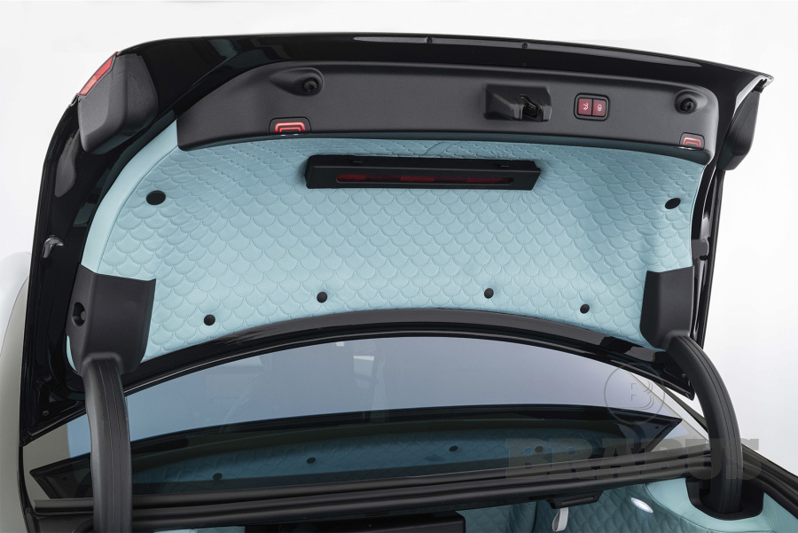 Стеганый кожаный багажник