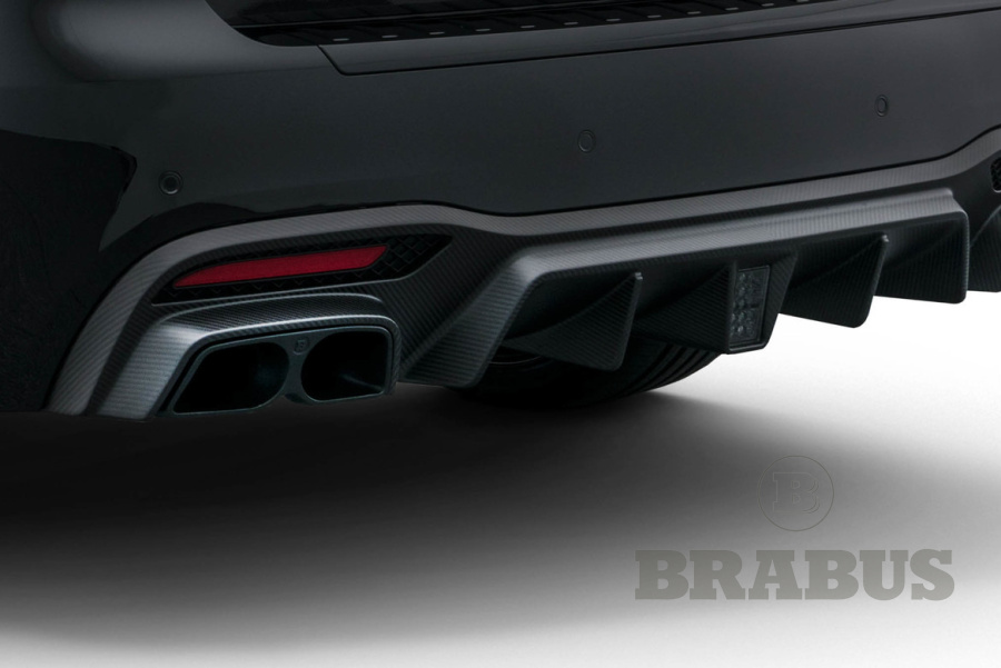 Задний диффузор. Карбон (глянцевый)