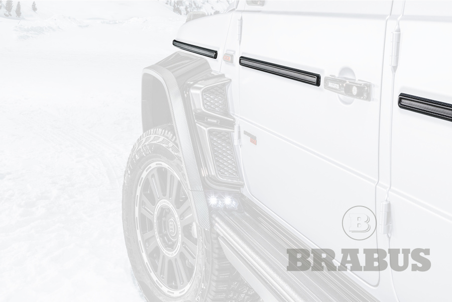 Боковые молдинги. Карбон (матовый)