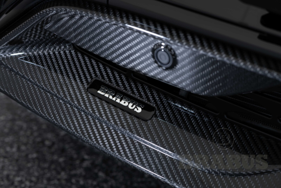 Спойлер для переднего бампера. Карбон (матовый)