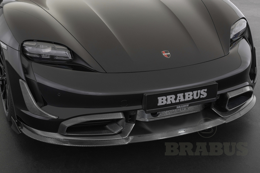 Карбоновый передний спойлер (глянцевый)