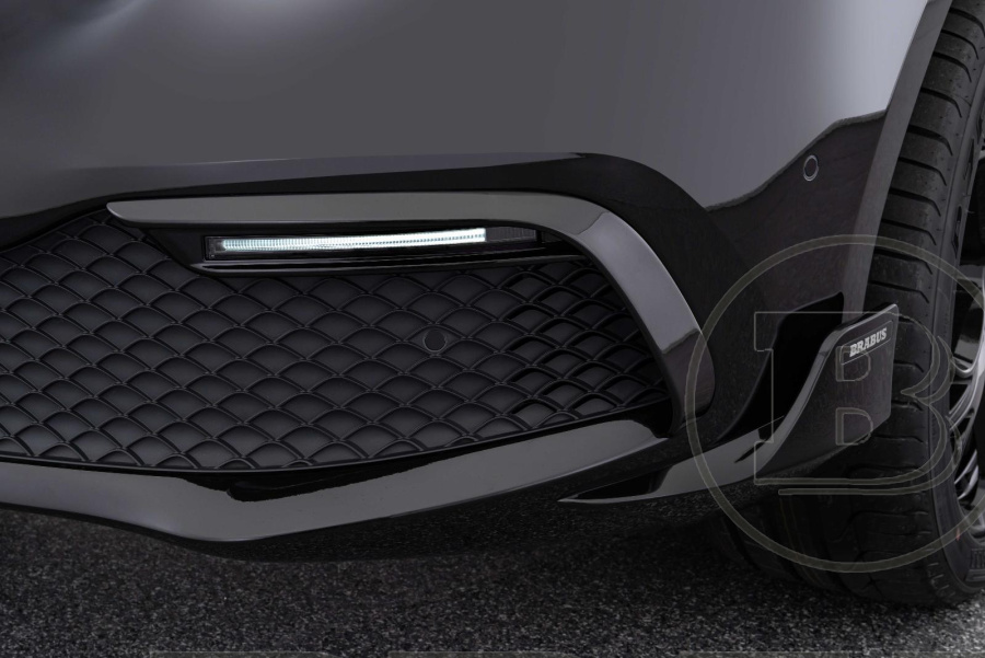 Накладки на передний бампер со светодиодными фонарями