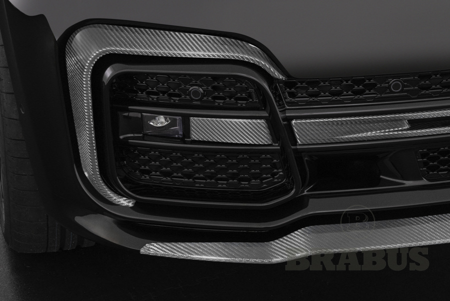 Карбоновые элементы переднего бампера (глянцевые)