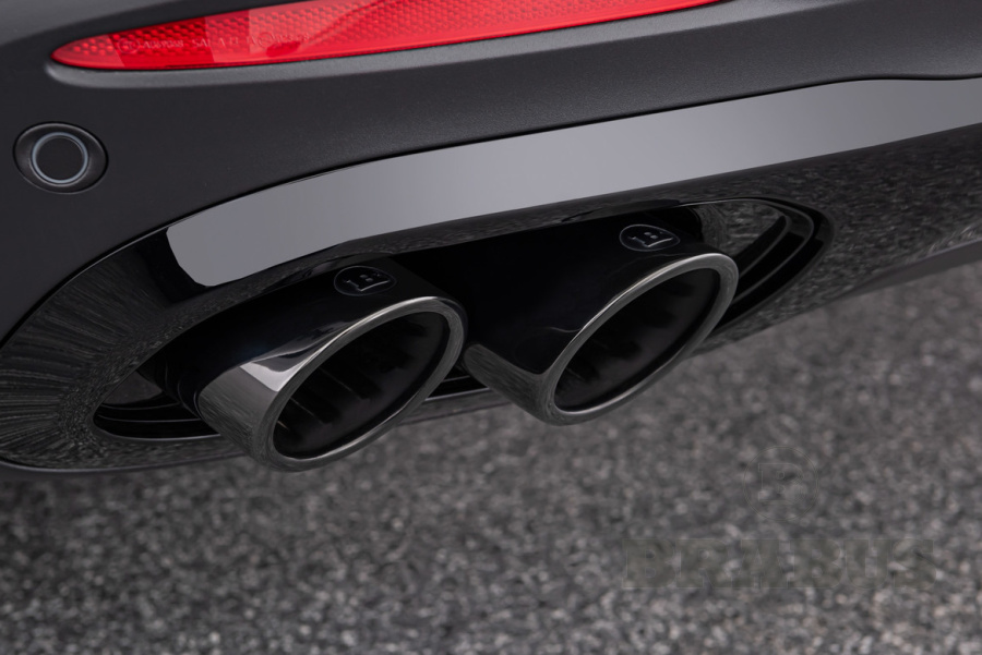 Насадки на выхлопные трубы (черный хром)