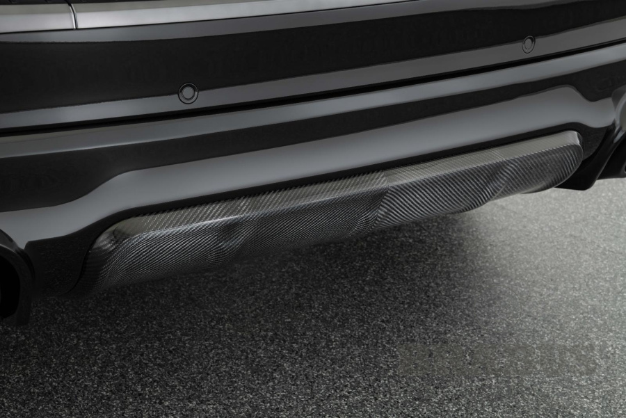 Диффузор заднего бампера. Карбон (матовый)