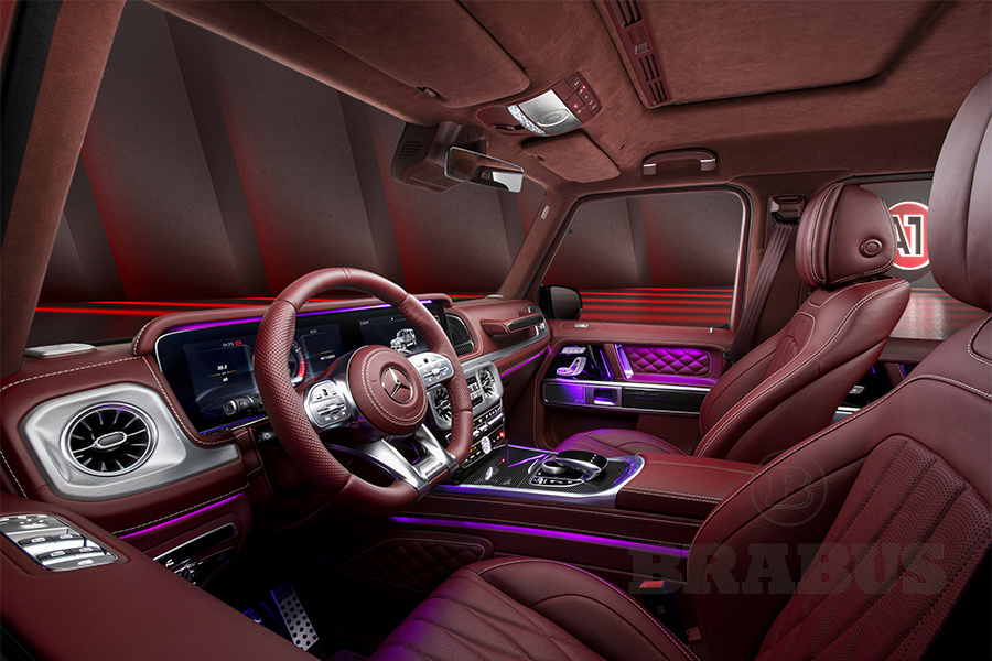 G 63 BRABUS Красный салон
