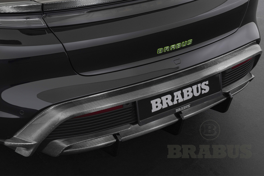 Карбоновое крепление задней юбки (матовое)