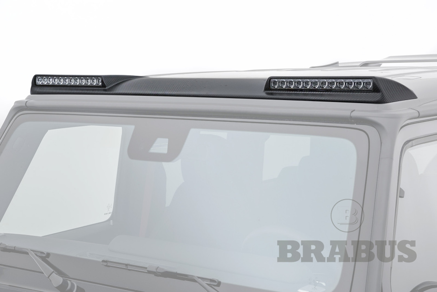 Накладка на крышу с LED фарами. Карбон (матовый)