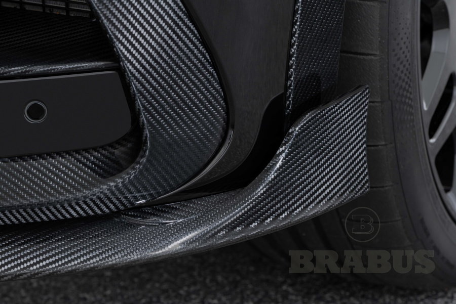 Спойлер для переднего бампера. Карбон (матовый)