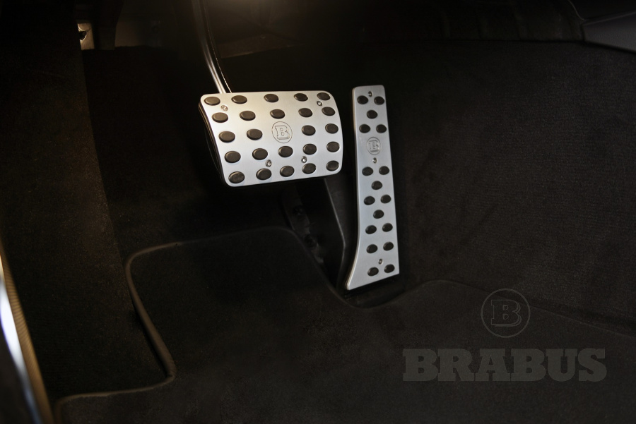 Алюминиевые накладки на педали (матовые)