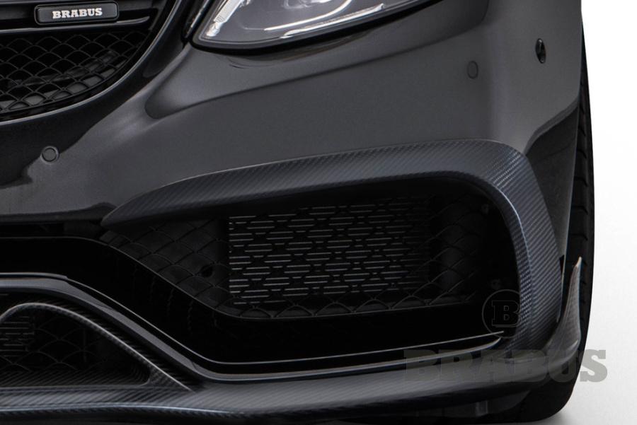 Дополнительные части переднего бампера. Карбон (глянцевый)