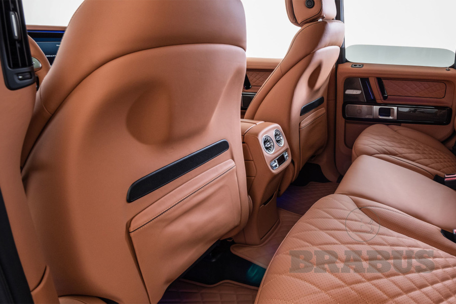 Кожаные спинки передних сидений