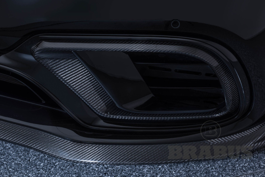 Вставки в передний бампер. Карбон (матовый)