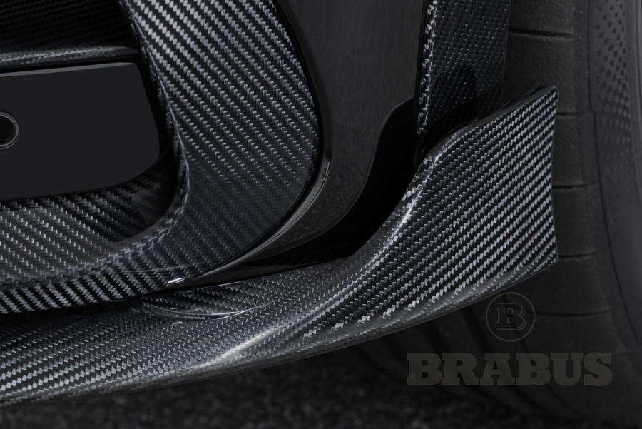 Спойлер для переднего бампера. Карбон (глянцевый)