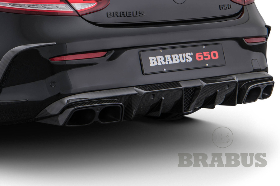 Задний диффузор. Карбон (глянцевый)