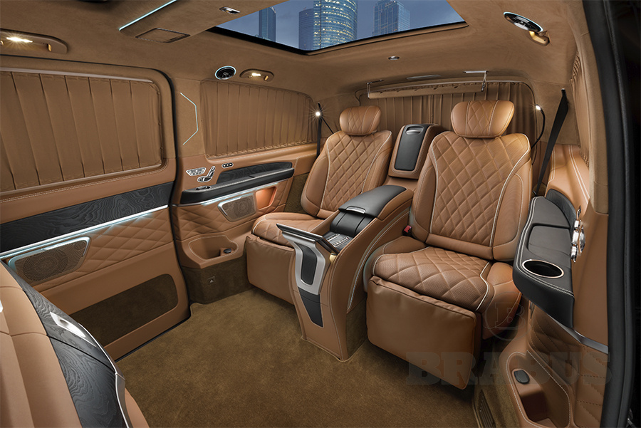 V-class Коричневый салон