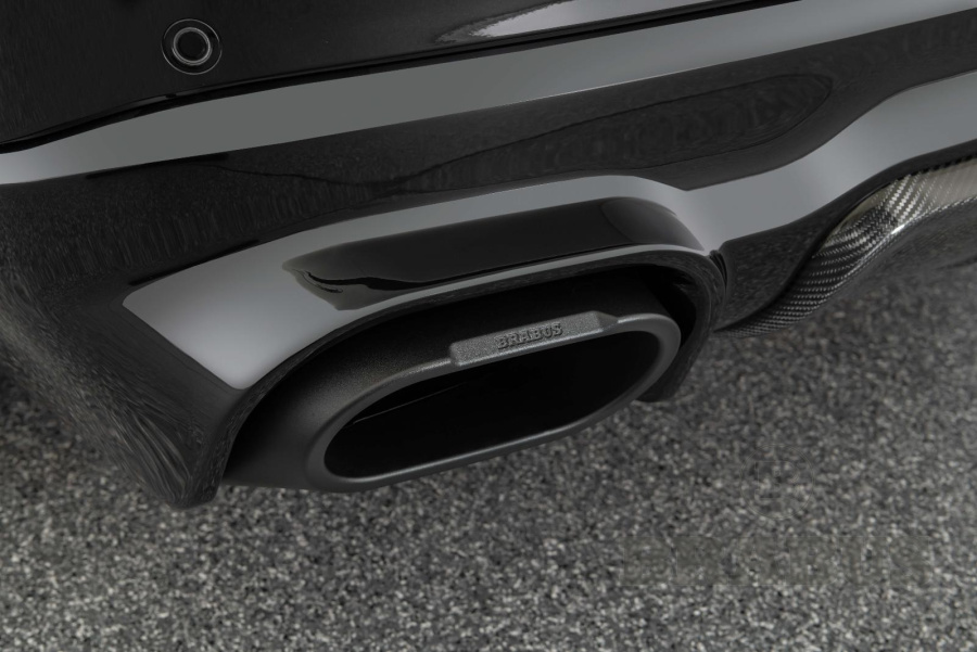 Диффузор заднего бампера. Карбон (матовый)