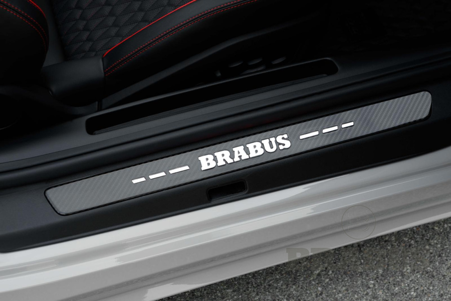 Накладки на внутренние пороги. Карбон