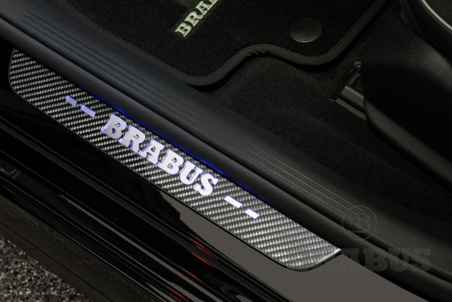 Накладки на внутренние пороги. Карбон