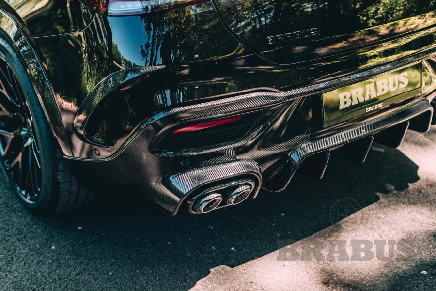 Диффузор заднего бампера. Карбон (матовый)