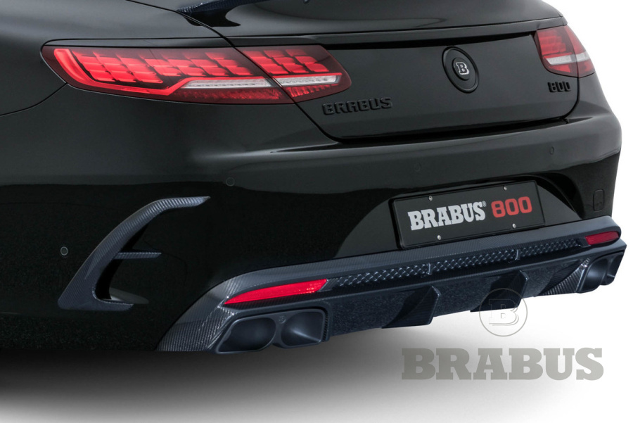 Задний диффузор. Карбон (глянцевый)