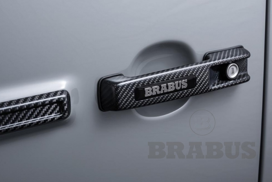 Дверные ручки с логотипом BRABUS. Карбон (матовый)