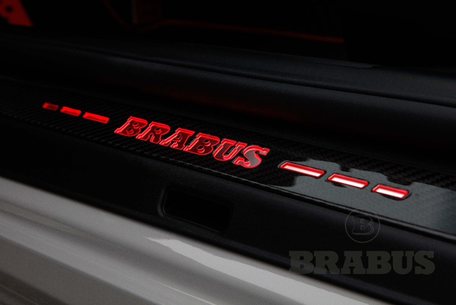 Накладки на внутренние пороги. Карбон