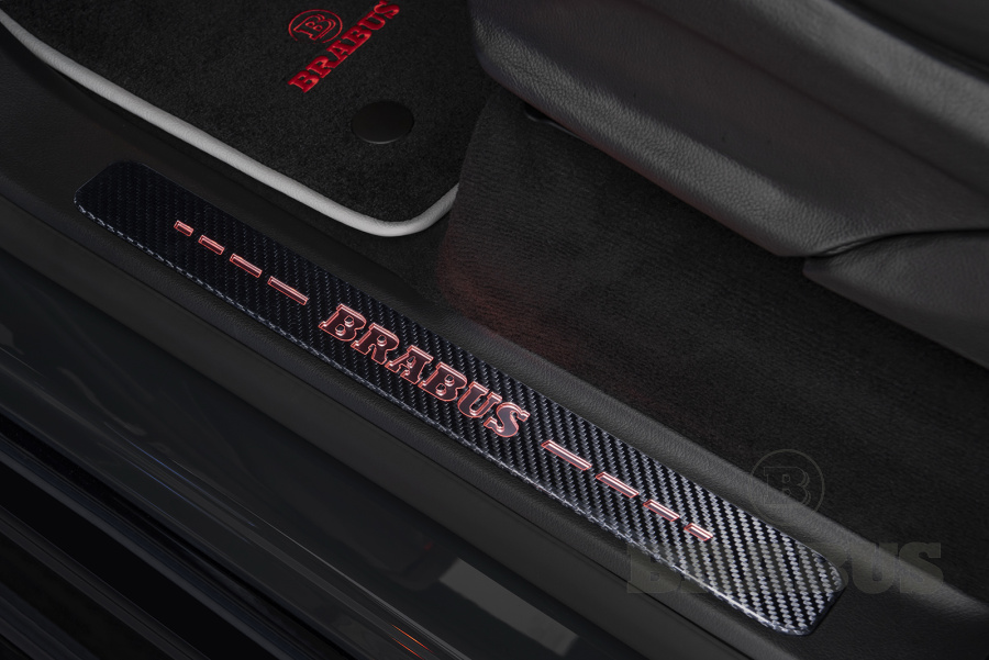 Пороги внутренние с логотипом BRABUS, карбон