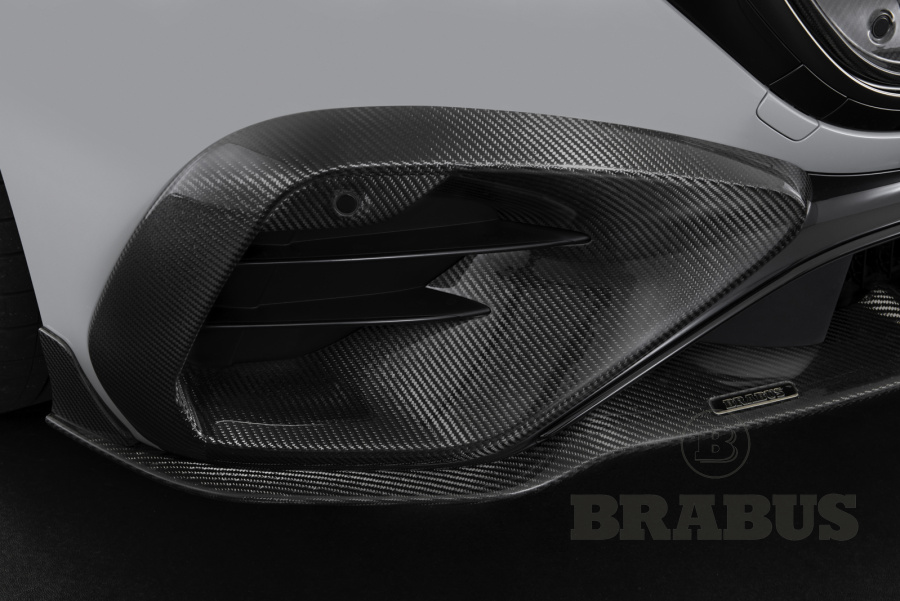 Карбоновые вставки в передний бампер (матовые)