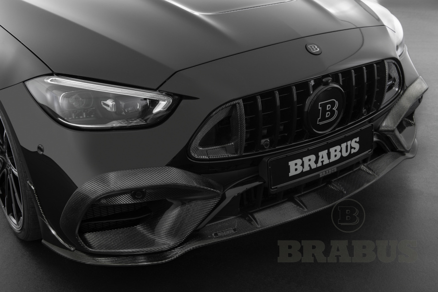 Карбоновый передний спойлер (глянцевый)